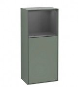 Шкафчик для ванной Villeroy & Boch Finion 41,8х93,6х27 см петли слева с подсветкой МДФ оливковый матовый лак/антрацит матовый лак F500GKGM