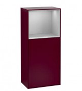 Шкафчик для ванной Villeroy & Boch Finion 41,8х93,6х27 см петли слева с подсветкой МДФ пион матовый лак/светло-серый матовый лак G500GJHB