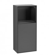 Шкафчик для ванной Villeroy & Boch Finion 41,8х93,6х27 см петли слева с подсветкой МДФ антрацит матовый лак/черный матовый лак G500PDGK