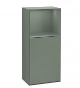 Шкафчик для ванной Villeroy & Boch Finion 41,8х93,6х27 см петли слева с подсветкой МДФ оливковый матовый лак G500GMGM