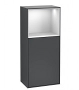 Шкафчик для ванной Villeroy & Boch Finion 41,8х93,6х27 см петли слева с подсветкой МДФ темно-синий матовый лак/белый матовый лак G500MTHG