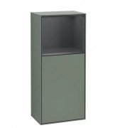 Шафка для ванної Villeroy & Boch Finion 41,8х93,6х27 см петлі зліва з підсвічуванням МДФ оливковий матовий лак/темно-синий матовый лак G500HGGM