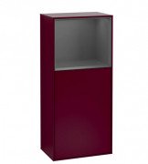 Шафка для ванної Villeroy & Boch Finion 41,8х93,6х27 см петлі праворуч з підсвічуванням МДФ півонія матовий лак/антрацит матовий лак F510GKHB