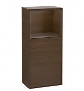 Шкафчик для ванной Villeroy & Boch Finion 41,8х93,6х27 см петли справа с подсветкой ДСП шпон грецкого ореха F510GNGN