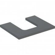 Столешница Geberit One 60x3x47 см ДСП лава матовый 505.271.00.3