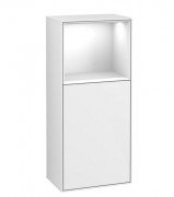 Шафка для ванної Villeroy & Boch Finion 41,8х93,6х27 см петлі праворуч з підсвічуванням МДФ глянсовий білий лак G510GFGF