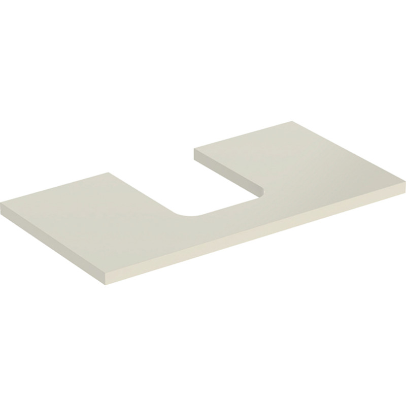 Столешница Geberit One 75x3x47 см ДСП песочно-серый глянцевый 505.272.00.4