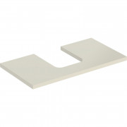 Столешница Geberit One 75x3x47 см ДСП песочно-серый глянцевый 505.272.00.4