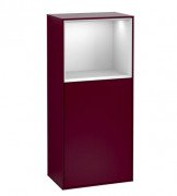 Шафка для ванної Villeroy & Boch Finion 41,8х93,6х27 см петлі праворуч з підсвічуванням МДФ півонія матовий лак/білий матовий лак G510MTHB