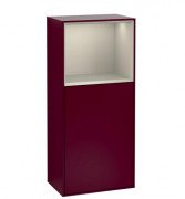 Шкафчик для ванной Villeroy & Boch Finion 41,8х93,6х27 см петли справа с подсветкой МДФ пион матовый лак/песок матовый лак G510HHHB