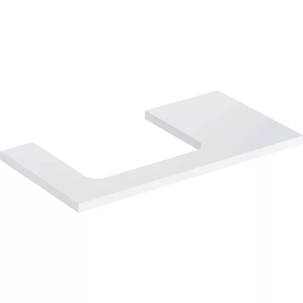 Стільниця Geberit One 90x3x47 см виріз зліва ДСП білий матовий 505.303.00.2