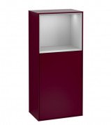 Шкафчик для ванной Villeroy & Boch Finion 41,8х93,6х27 см петли слева с подсветкой МДФ пион матовый лак/светло-серый матовый лак F520GJHB