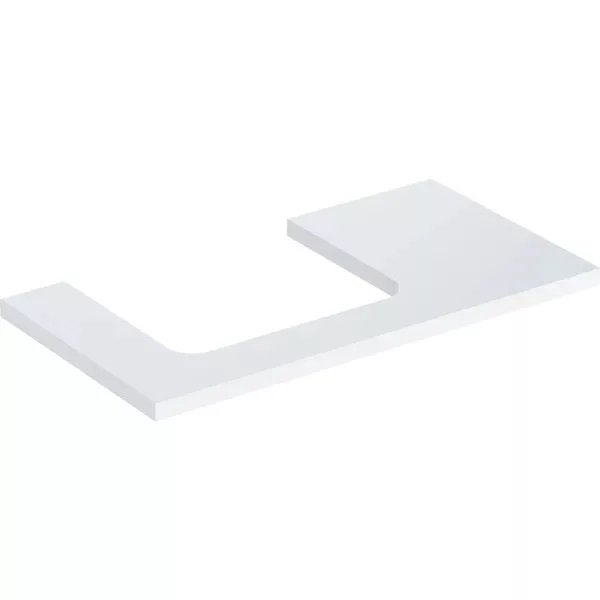 Столешница Geberit One 90x3x47 см вырез слева ДСП белый глянцевый 505.303.00.1
