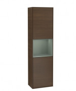 Пенал Villeroy & Boch Finion 41,8x151,6х27 см петлі зліва з підсвічуванням ДСП шпон волоського горіха/оливковий матовий лак G460GMGN