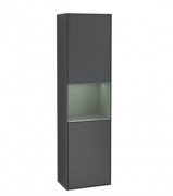 Пенал Villeroy & Boch Finion 41,8x151,6х27 см петлі зліва з підсвічуванням МДФ темно-синій матовий лак/оливковий матовий лак G460GMHG