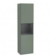 Пенал Villeroy & Boch Finion 41,8x151,6х27 см петлі ліворуч з підсвічуванням МДФ матовий оливковий лак/темно-синій матовий лак G460HGGM