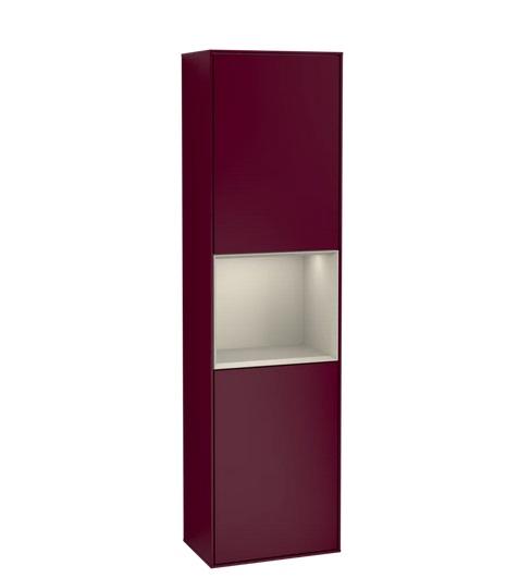 Пенал Villeroy & Boch Finion 41,8x151,6х27 см петлі зліва з підсвічуванням МДФ півонія матовий лак/пісок матовий лак G460HHHB