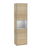 Пенал Villeroy & Boch Finion 41,8x151,6х27 см петли слева с подсветкой ДСП шпон дуба/светло-серый матовый лак G460GJPC