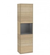 Пенал Villeroy & Boch Finion 41,8x151,6х27 см петлі зліва з підсвічуванням ДСП шпон дуба/антрацит матовий лак G460GKPC