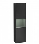 Пенал Villeroy & Boch Finion 41,8x151,6х27 см петли слева с подсветкой МДФ черный матовый лак/оливковый матовый лак G460GMPD