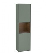 Пенал Villeroy & Boch Finion 41,8x151,6х27 см петлі зліва з підсвічуванням МДФ оливковий матовий лак/шпон волоського горіха G460GNGM