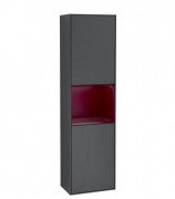 Пенал Villeroy & Boch Finion 41,8x151,6х27 см петлі зліва з підсвічуванням МДФ темно-синій матовий лак/півон матовий лак G460HBHG