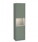 Пенал Villeroy & Boch Finion 41,8x151,6х27 см петлі зліва з підсвічуванням МДФ оливковий матовий лак/пісок матовий лак G460HHGM