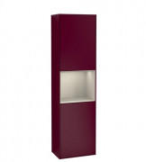 Пенал Villeroy & Boch Finion 41,8x151,6х27 см петлі зліва з підсвічуванням МДФ півонія матовий лак/пісок матовий лак G460HHHB