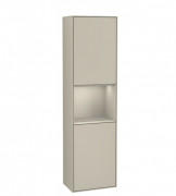 Пенал Villeroy & Boch Finion 41,8x151,6х27 см петлі зліва з підсвічуванням МДФ пісок матовий лак G460HHHH