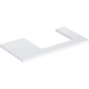 Стільниця Geberit One 90x3x47 см виріз праворуч ДСП білий глянсовий 505.323.00.1