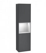 Пенал Villeroy & Boch Finion 41,8x151,6х27 см петлі зліва з підсвічуванням МДФ темно-синій матовий лак/білий матовий лак G460MTHG