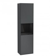 Пенал Villeroy & Boch Finion 41,8x151,6х27 см петли слева с подсветкой МДФ темно-синий матовый лак/глянцевый черный лак G460PHHG