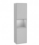 Пенал Villeroy & Boch Finion 41,8x151,6х27 см петлі праворуч із підсвічуванням МДФ світло-сірий матовий лак F470GJGJ