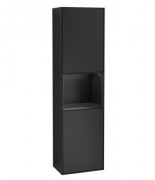 Пенал Villeroy & Boch Finion 41,8x151,6х27 см петлі з підсвічуванням МДФ чорний матовий лак F470PDPD