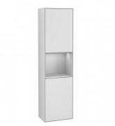 Пенал Villeroy & Boch Finion 41,8x151,6х27 см петлі праворуч із підсвічуванням МДФ білий матовий лак/світло-сірий матовий лак F470GJMT