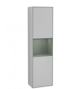 Пенал Villeroy & Boch Finion 41,8x151,6х27 см петлі праворуч із підсвічуванням МДФ світло-сірий матовий лак/оливковий матовий лак F470GMGJ