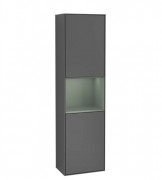 Пенал Villeroy & Boch Finion 41,8x151,6х27 см петлі з підсвічуванням МДФ антрацит матовий лак/оливковий матовий лак F470GMGK