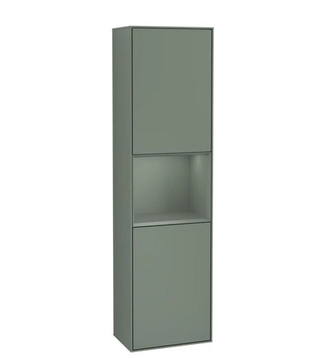 Пенал Villeroy & Boch Finion 41,8x151,6х27 см петлі з підсвіткою МДФ оливковий матовий лак F470GMGM