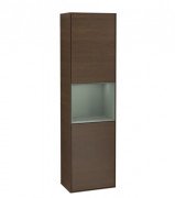 Пенал Villeroy & Boch Finion 41,8x151,6х27 см петлі праворуч із підсвічуванням ДСП шпон волоського горіха/оливковий матовий лак F470GMGN