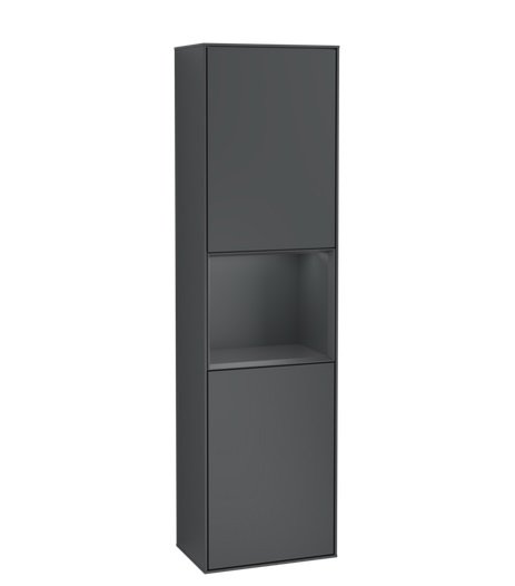 Пенал Villeroy & Boch Finion 41,8x151,6х27 см петлі праворуч із підсвічуванням МДФ темно-синій матовий лак F470HGHG