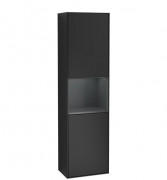 Пенал Villeroy & Boch Finion 41,8x151,6х27 см петлі з підсвічуванням МДФ чорний матовий лак/темно-синій матовий лак F470HGPD