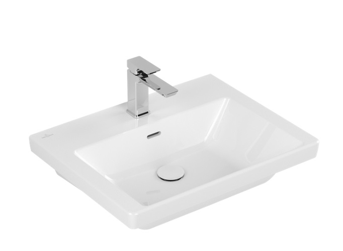 Раковина для ванної кімнати Villeroy & Boch Subway 3.0 60х47 см кераміка альпійський білий 4A706001