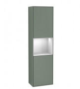 Пенал Villeroy & Boch Finion 41,8x151,6х27 см петлі праворуч з підсвічуванням МДФ оливковий матовий лак/білий матовий лак F470MTGM