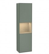 Пенал Villeroy & Boch Finion 41,8x151,6х27 см петлі праворуч із підсвічуванням МДФ оливковий матовий лак/шпон дуба F470PCGM