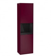 Пенал Villeroy & Boch Finion 41,8x151,6х27 см петлі праворуч з підсвічуванням МДФ півонія матовий лак/глянцевий чорний лак F470PHHB