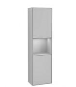 Пенал Villeroy & Boch Finion 41,8x151,6х27 см петли справа с подсветкой МДФ светло-серый матовый лак G470GJGJ
