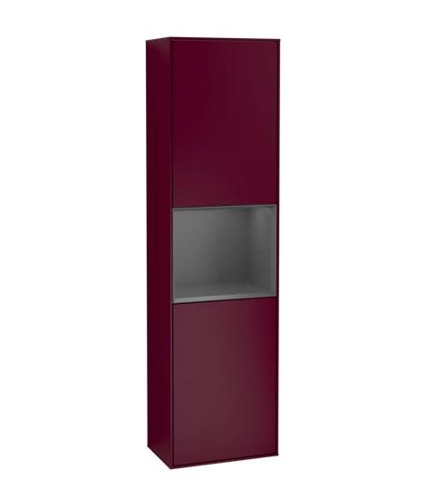 Пенал Villeroy & Boch Finion 41,8x151,6х27 см петлі праворуч з підсвічуванням МДФ півонія матовий лак/антрацит матовий лак G470GKHB