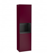 Пенал Villeroy & Boch Finion 41,8x151,6х27 см петлі праворуч з підсвічуванням МДФ півонія матовий лак/чорний матовий лак G470PDHB