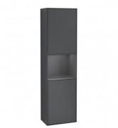 Пенал Villeroy & Boch Finion 41,8x151,6х27 см петлі з підсвічуванням МДФ темно-синій матовий лак/антрацит матовий лак G470GKHG