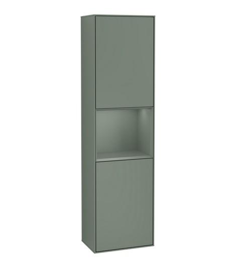 Пенал Villeroy & Boch Finion 41,8x151,6х27 см петлі праворуч із підсвічуванням МДФ оливковий матовий лак G470GMGM